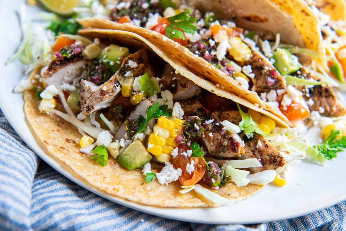 Chimichurri Chicken Tacos | Valerie’s Kitchen