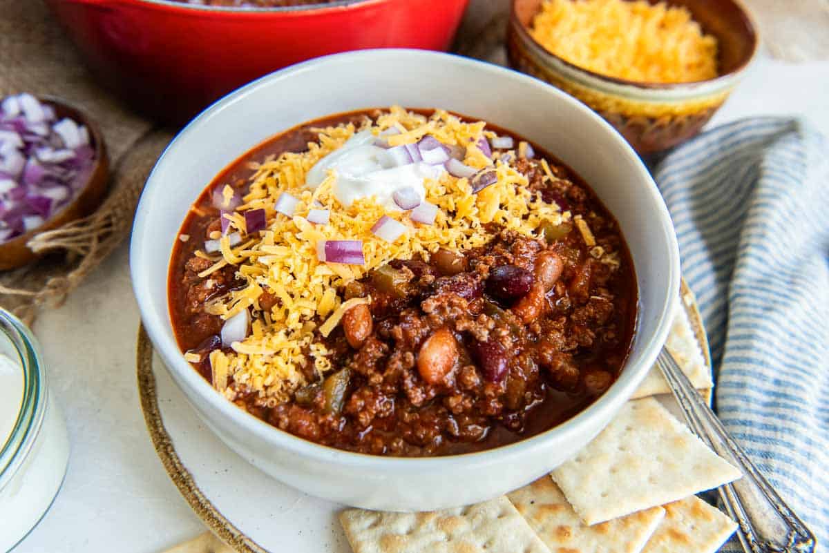 Ground Beef Chili | Valerie’s Kitchen