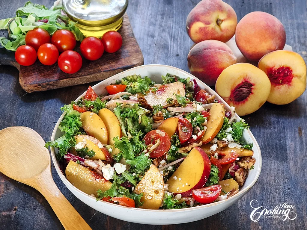 Peach Salad – Home Cooking Adventure